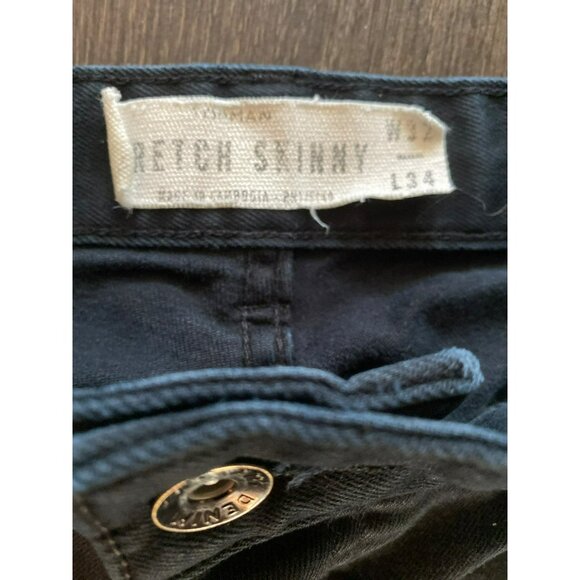 Topman Stretch Skinny Button Fly  Jeans Black US 32L - Picture 3 of 8
